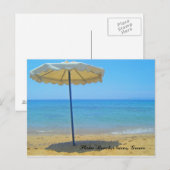 Plaka Beach, Naxos, Griekenland Briefkaart (Voorkant / Achterkant)