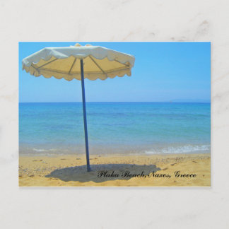 Plaka Beach, Naxos, Griekenland Briefkaart