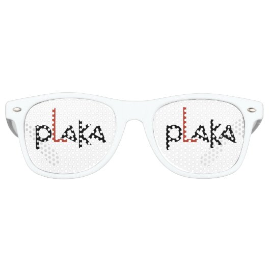 Plaka Logo Retro Zonnebril (Voorkant)