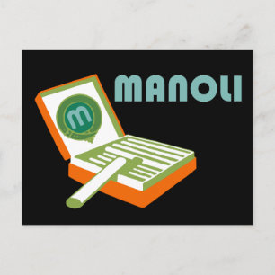 Plakatstilretro-sigaretten Briefkaart