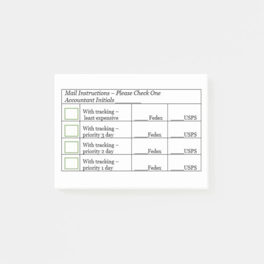 plakbiljetten - voor koken post-it® notes (Voorkant)