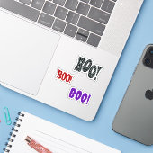 Plakboek BOO! Halloween Sticker (Laptop met iPhone)