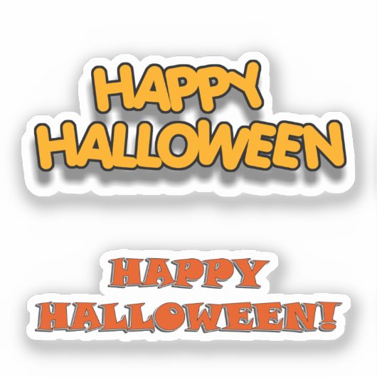 Plakboek Gelukkig Halloween Sticker (Voorkant)
