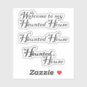 Plakboek Halloween Spokenhuis Sticker (Vel)