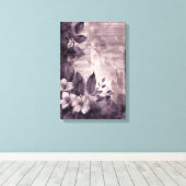 plakboek pagina's: Bijna Mauve Canvas Afdruk (Insitu (Houten vloer))