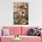 plakboek pagina's: Vervaagde Botanicals Canvas Afdruk (Insitu (Woonkamer))