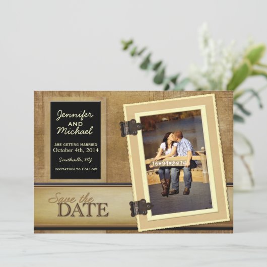  plakboek sparen de Datum Kaart (Staand voorkant)