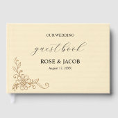  plakboek stijl bruiloft gastenboek (Voorkant)