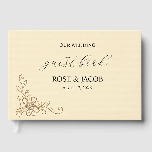  plakboek stijl bruiloft gastenboek (Voorkant)
