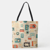 plakboekpatroon tote bag (Voorkant)