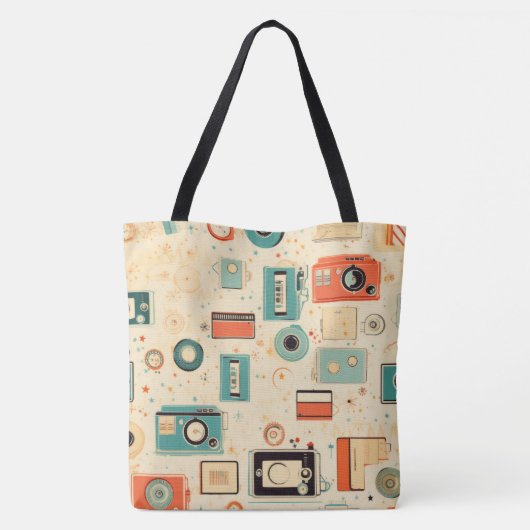 plakboekpatroon tote bag (Achterkant)