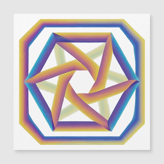 Plake 64 en de Hexagrams Grote Magneet (Voorkant)