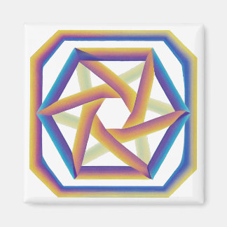 Plake 64 en de Hexagrams kleine magneet