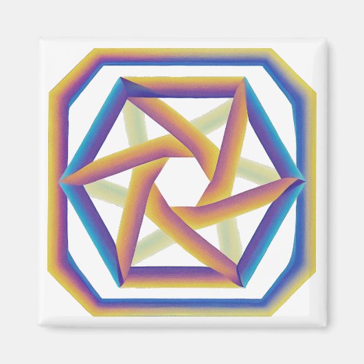 Plake 64 en de Hexagrams kleine magneet (Voorkant)