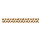 plakje chocoladetaart grosgrain lint (Voorkant)