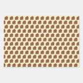 plakje chocoladetaart inpakpapier vel (Voorkant)