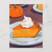 plakje pompoentaart | Fijne Thanksgiving Feestdagenkaart (Voorkant)