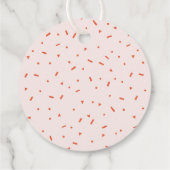 plakje verjaardagstaart bedankjes labels (Achterkant)