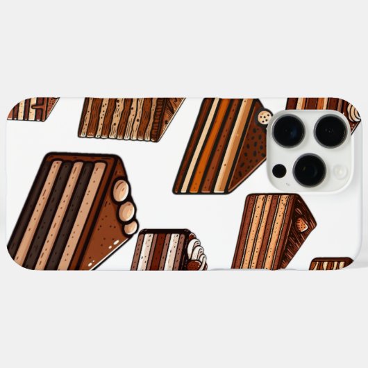 plakjes cacaokoek Case-Mate iPhone case (Achterkant (horizontaal))