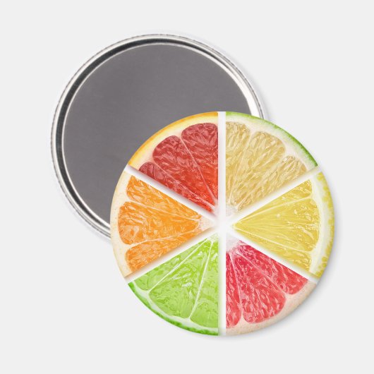 Plakjes citrusvruchten magneet (Voorkant / Achterkant)