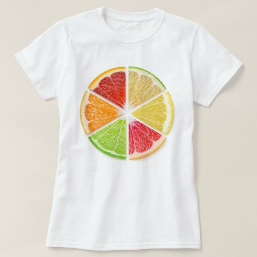 Plakjes citrusvruchten t-shirt (Design voorkant)