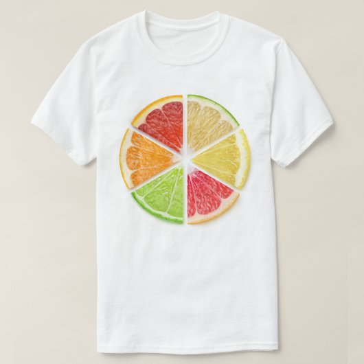 Plakjes citrusvruchten t-shirt (Design voorkant)