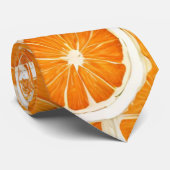 plakjes Oranje vruchten Stropdas (Opgerold)