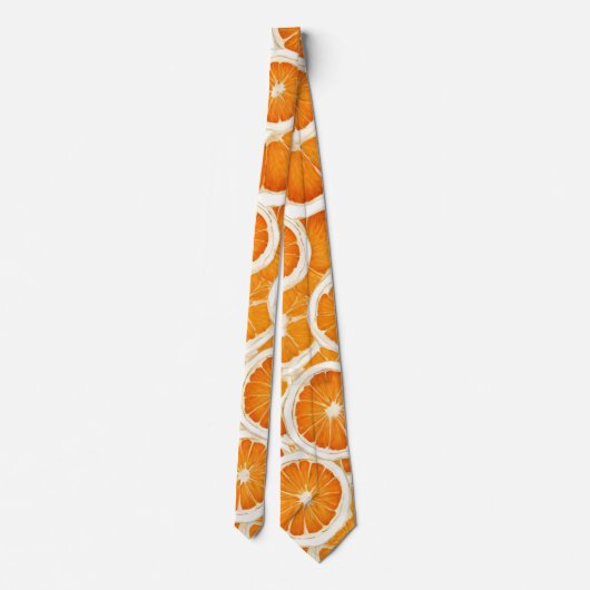 plakjes Oranje vruchten Stropdas (Achterkant)