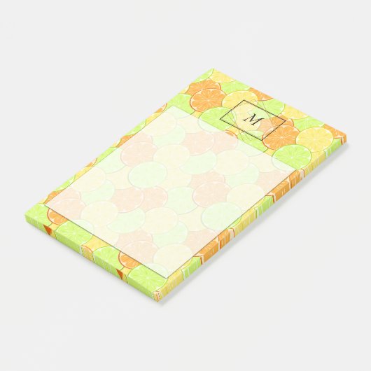 Plakjes sinaasappel, citroen, limoen post-it noten post-it® notes (Schuin)