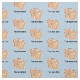 Plakjes toast met boter - uw eigen tekst in elke k stof