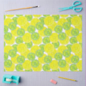 Plakjes van Limoen en citroenvruchten Tissuepapier (Craft)