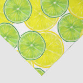 Plakjes van Limoen en citroenvruchten Tissuepapier (Detail)