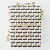 Plakken Apple Blueberry Key Limoen Fruit Pie Piece Inpakpapier Vel (In situ)