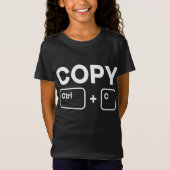 Plakken Ctrl-C CTRL-V Papa mammie Matte kopiëren T-shirt (Voorkant)