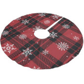 Plakken en sneeuwvlokken kerstboom rok (Gekanteld)