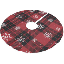 Plakken en sneeuwvlokken kerstboom rok