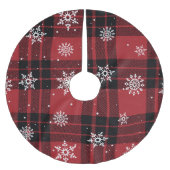 Plakken en sneeuwvlokken kerstboom rok (Voorkant)