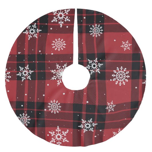 Plakken en sneeuwvlokken kerstboom rok (Voorkant)