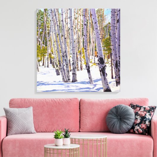 Plakken in sneeuwcanvas afdrukken (Insitu (Woonkamer))