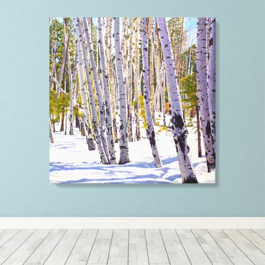 Plakken in sneeuwcanvas afdrukken (Insitu (Houten vloer))