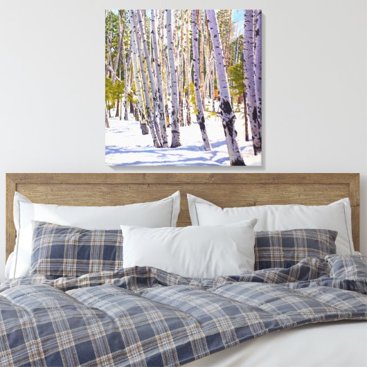 Plakken in sneeuwcanvas afdrukken (Insitu (Slaapkamer))