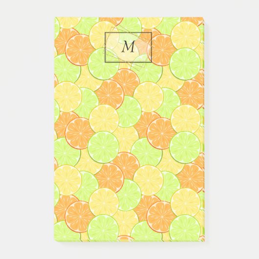 Plakken sinaasappel, citroen, limoen post-it® notes (Voorkant)