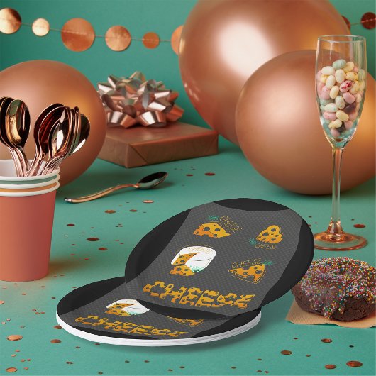 Plakken van Borden van kaaspapier Papieren Bordje