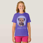 Plakken van randbedekking - Kute Original Dog Art  T-shirt (Voorkant volledig)