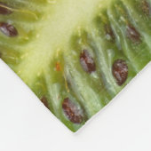 plakken van verse en rijpe kiwi's in rowbruin,c fleece deken (Hoek)