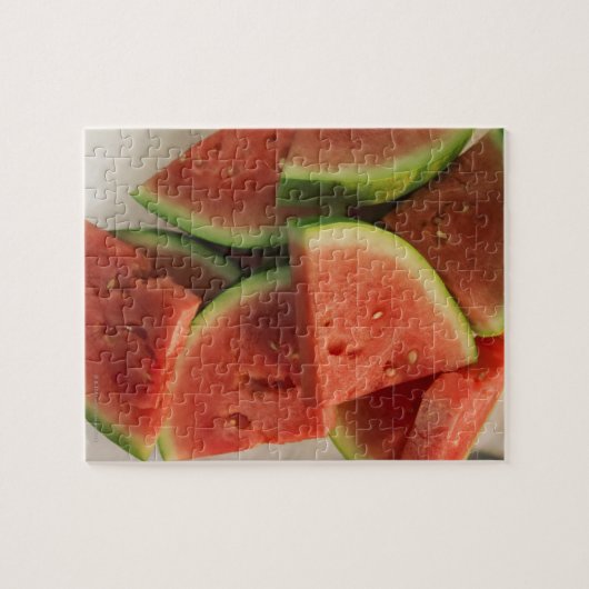 Plakken van watermeloenen legpuzzel (Horizontaal)