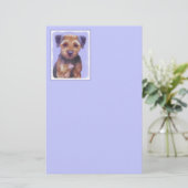 Plakken voor randbedekking - Kute Original Dog Art Briefpapier (Staand voorkant)