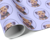 Plakken voor randbedekking - Kute Original Dog Art Cadeaupapier (Rol Hoek)