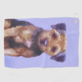 Plakken voor randbedekking - Kute Original Dog Art Golfhanddoek (Horizontaal)