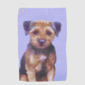 Plakken voor randbedekking - Kute Original Dog Art Golfhanddoek (Voorkant)